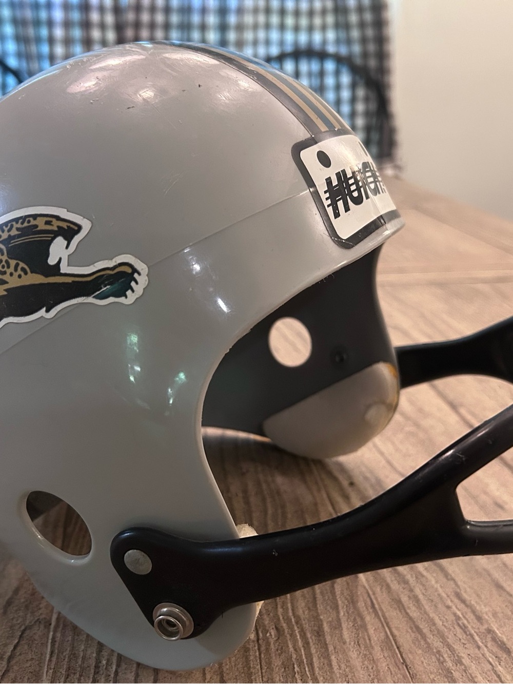 Rare Jacksonville Jaguars helmet with original logo
